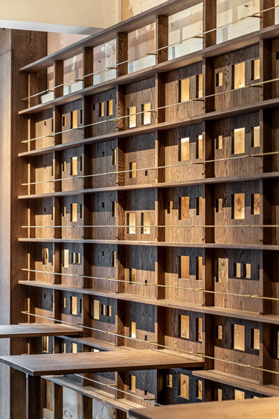 Hospitality fit-out and venue detail at 179 Domain, South Yarra by WB Built