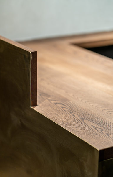 Hospitality fit-out and venue detail at 179 Domain, South Yarra by WB Built
