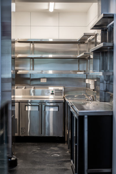 Hospitality fit-out and venue detail at 179 Domain, South Yarra by WB Built