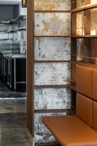 Hospitality fit-out and venue detail at 179 Domain, South Yarra by WB Built