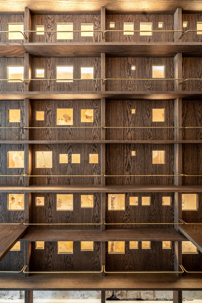 Hospitality fit-out and venue detail at 179 Domain, South Yarra by WB Built