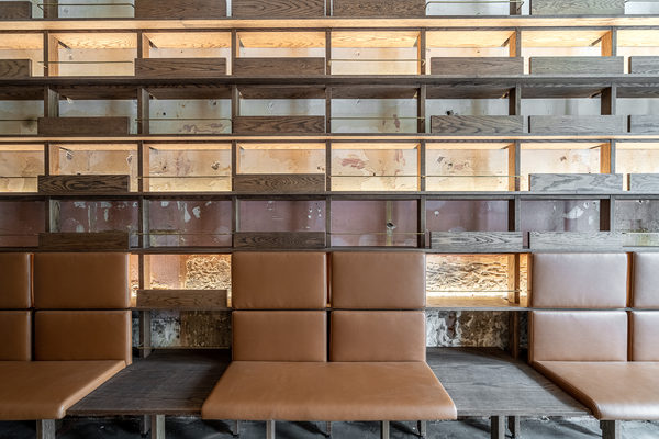 Hospitality fit-out and venue detail at 179 Domain, South Yarra by WB Built
