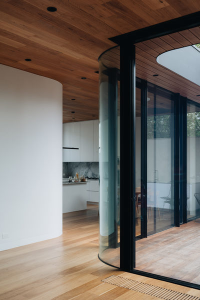 Interior and architectural detail at Armstrong House, Albert Park by WB Built