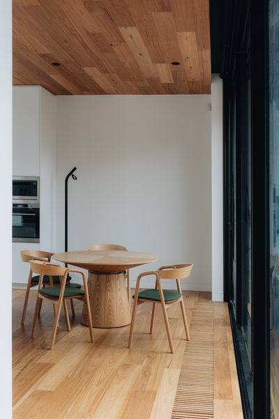 Interior and architectural detail at Armstrong House, Albert Park by WB Built