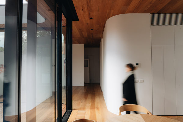 Interior and architectural detail at Armstrong House, Albert Park by WB Built