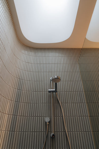 Interior and architectural detail at Armstrong House, Albert Park by WB Built
