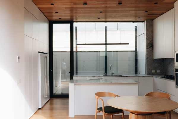 Interior and architectural detail at Armstrong House, Albert Park by WB Built