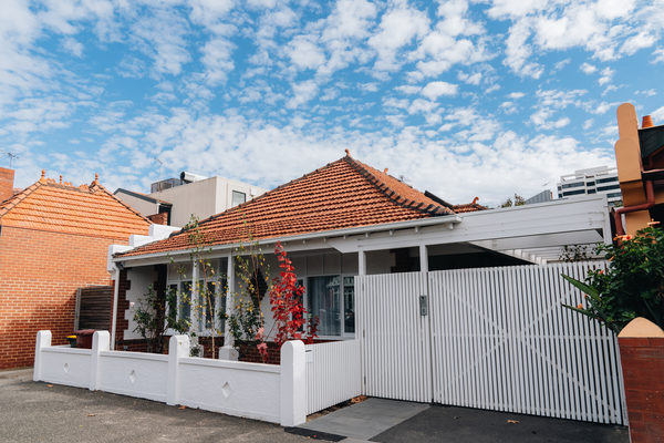 Interior and architectural detail at Armstrong House, Albert Park by WB Built