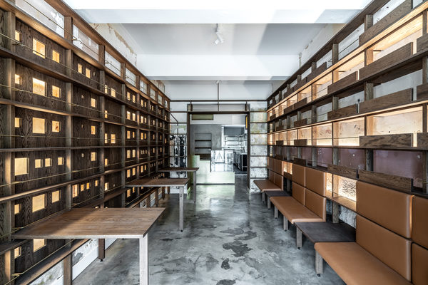 Hospitality fit-out and venue detail at BOYD'S, South Yarra by WB Built