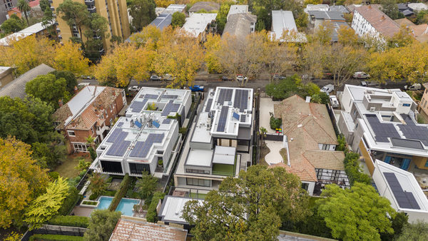 Exterior view of Rockley House, South Yarra by WB Built